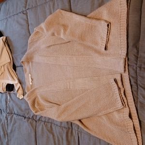 Tan cardigan sz L